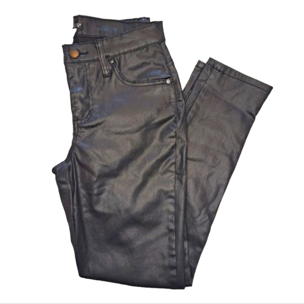 VENUS Black Faux Leather Pants Stretchy Size 4